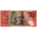 AUSTRALIA 1994 . TWENTY 20 DOLLARS BANKNOTE . EVANS/FRASER . LAST PREFIX DA95
